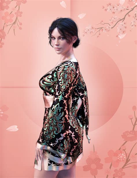 Dforce Xf Sexy Kimono 02 For Genesis 8 Females Daz 3d
