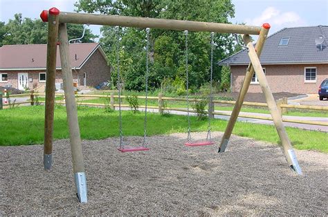 Schaukel Für Spielplatz Aus Holz öffentlicher Bereich TÜv H 275 Cm