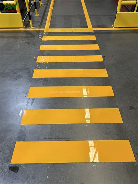 งานทำช่องจอดรถ งานตีเส้น Aw Colour Floor รับติดตั้งพื้นโรงงาน พื้น