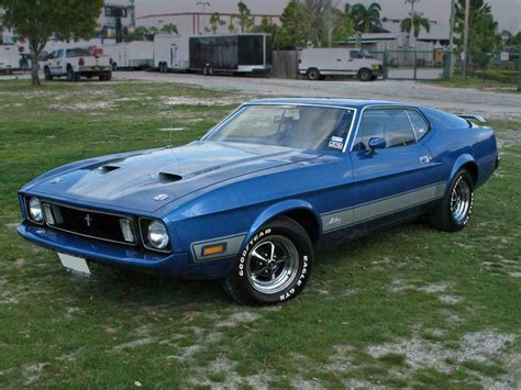 1973 Ford Mustang Mach 1 2 Door Fastback Front 34 102128