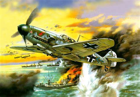 Messerschmitt Messerschmitt Bf 109 World War II Germany Military 8256