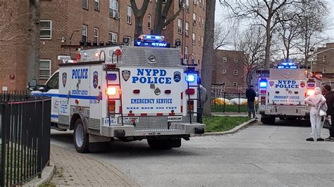 Nypd Esu And Fdny Ems Operate On Scene Of A Person In Need Of