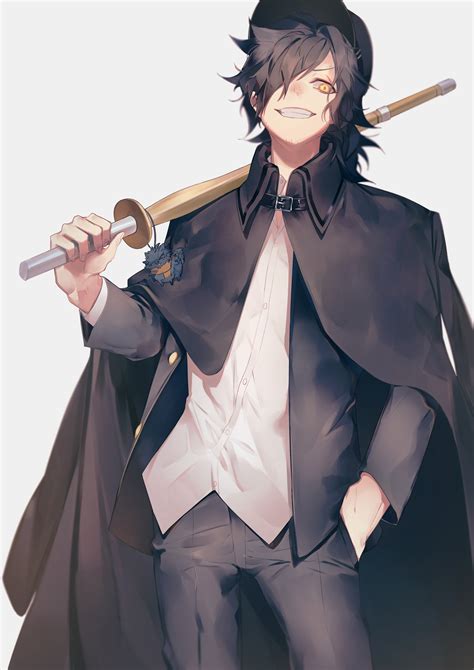 Fate Grand Order Assassin Cape Anime Boy Anime Boy In Coat