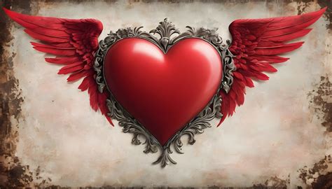 Heart With Wings Valentines Day Free Stock Photo Public Domain Pictures