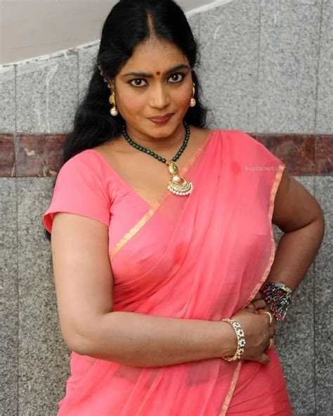Glam Queen Jayavani Chubby Navel Folds Exposed In Saree Desi Girlz