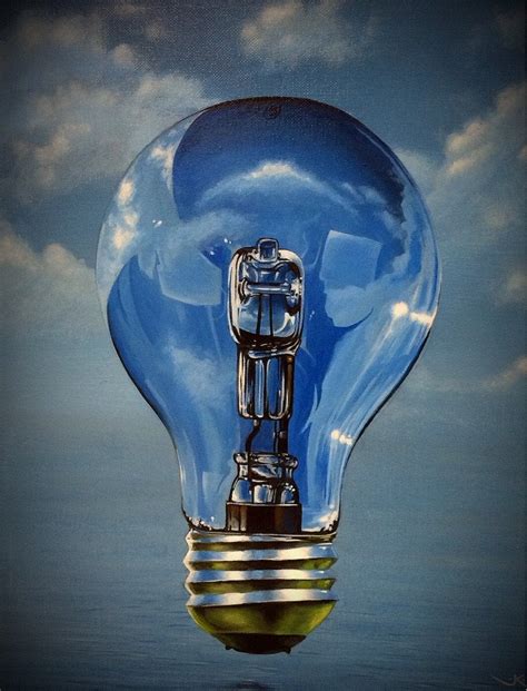 Color Light Bulb Painting