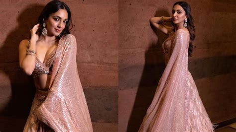 What Beauty Kiara Advani Dazzles In Manish Malhotra S Sequinned Traditional Couture