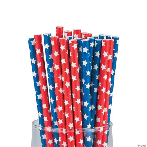 Patriotic Paper Straws