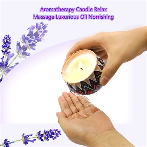 Aromatherapy Soy Wax Massage Candles For Moisturizing And Skincare Scented Candles Lavender