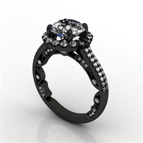 Black Gold Engagement Rings For A Unique Style Wedding And Bridal
