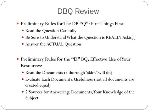 Ppt How To Write A Dbq Powerpoint Presentation Free Download Id