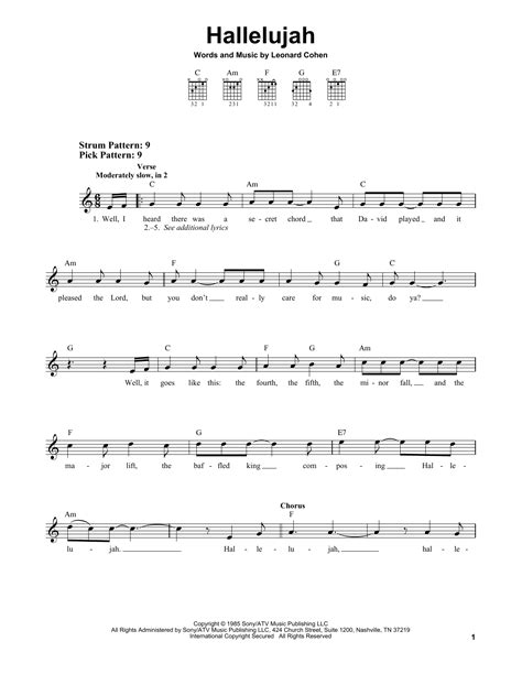 Hallelujah Chord Easy Hallelujah Piano Sheet Buckley Solo Jeff Easy Pdf