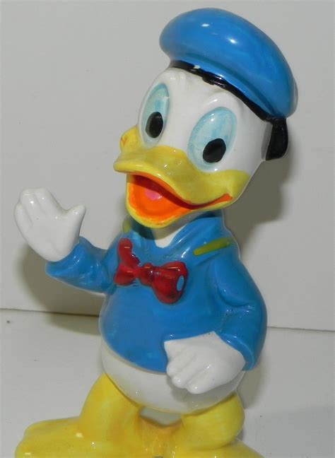 Vintage Walt Disney Donald Duck Ceramic Figurine Walt Disney Donald
