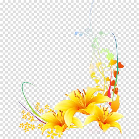 Download Yellow Vector Clipart Floral Design Flower Photography