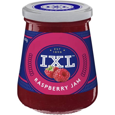 Ixl Raspberry Jam 480g Woolworths