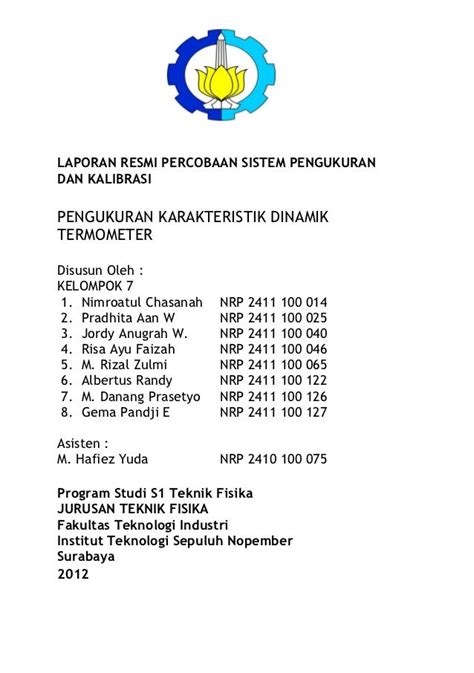 Contoh Laporan Resmi Praktikum