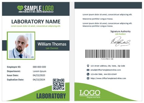 Free 12 Hospital Id Card Templates And Formats For Ms Word Inside Free