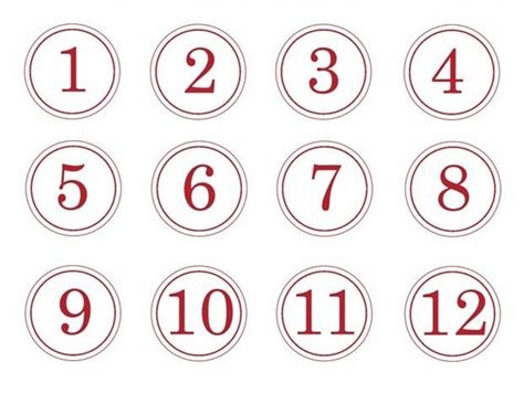 Printable Nubers 1 31 Calendar Printables Free Templates