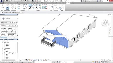 Revit Tutorial Attaching Walls To Roofs Youtube