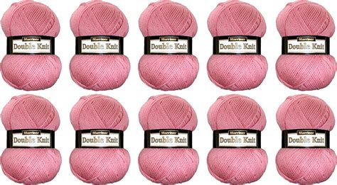 Marriner Double Knit 100g Dk Knitting Crochet Yarn 100 Acrylic Pale Rose 10 Ball Pack