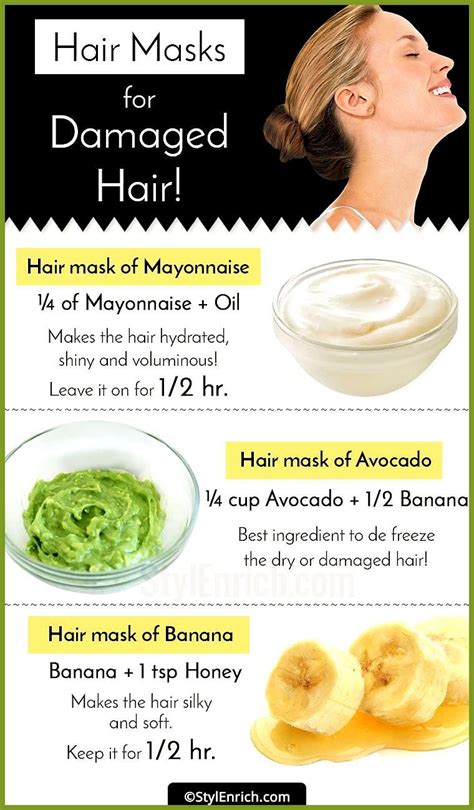 Diy Hair Masks For Damaged Hair To Keep Dry Hair At Bay Diy Hair Masks
