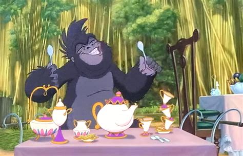 I Just Noticed That Mrs Potts Chip And The Rest Of The Tea Set From