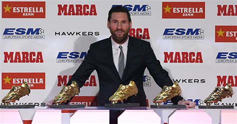 messi for the sixth time won the european golden shoe
