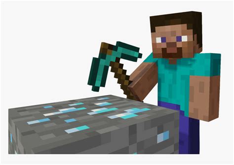 Minecraft Steve With Diamond Pickaxe