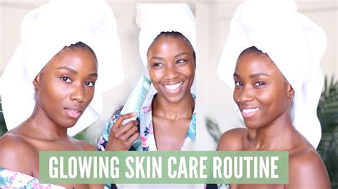 My Glowing Skin Care Routine Skin Care Routine For Black Women Youtube