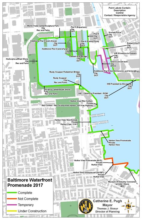 Map Of Baltimore Inner Harbor Big Bus Tour Map