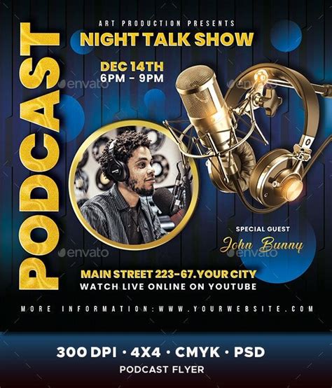 Podcast Flyer Podcasts Flyer Special Guest