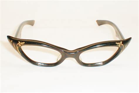 Extra Pointy Cats Eye Glasses Frames France 50s 60s