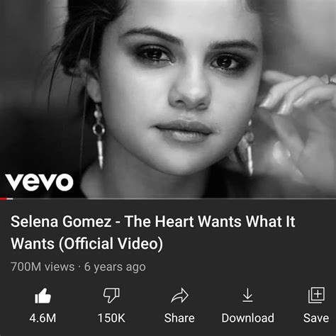 The Heart Wants What It Wants Music Video Reached 700 Million Views On