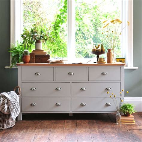 Maybe you would like to learn more about one of these? Portland Grey Wide 7 Drawer Chest - The Cotswold Company ...