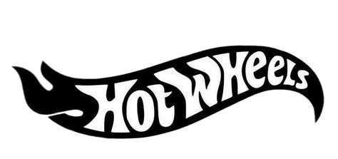 Descargar Logotipo De Hot Wheels En Blanco Y Negro Png Transparente