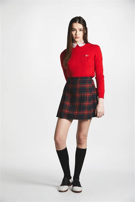Plaid Pleated Schoolgirl Skirt Lécole Des Femmes