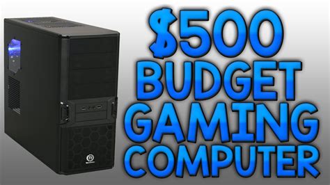 500 Budget Gaming Pc Build September 2016 Youtube