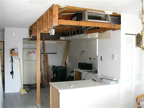 Ideas for an ugly kitchen drop ceiling.i can show you how to turn your ugly, outdated kitchen ceiling lighting into a beautiful and modern lighted tray. Kitchen - before drop ceiling removed.JPG | Explore ...