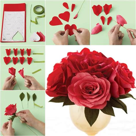 How To Diy Easy Crepe Paper Rose
