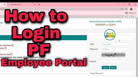 How To Login Pf Employee Portal Step By Step Explanation Playschool