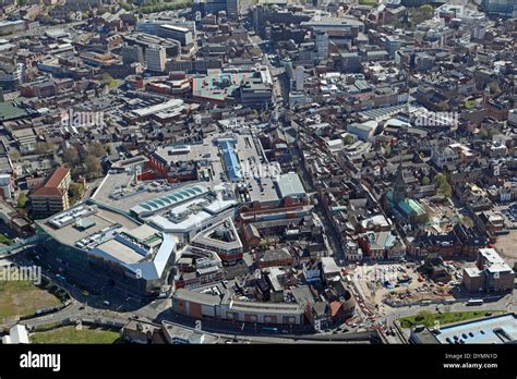 Aerial View Of Leicester City Centre Stock Photo 68682361 Alamy