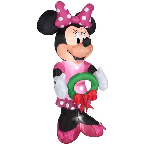 Gemmy 6 Ft Lighted Minnie Mouse Christmas Inflatable In The Christmas