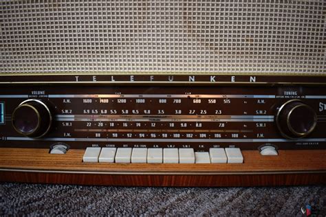 Telefunken 1962 Fully Tube Tabletop Amfmshortwave Radio Fully