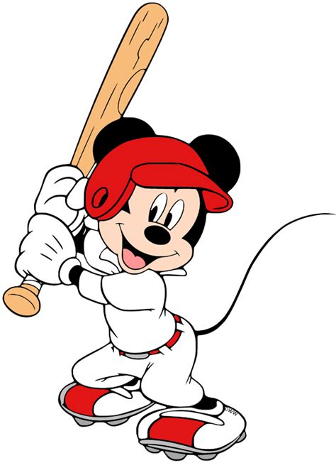 Mickey Mouse Playing Baseball Paintings