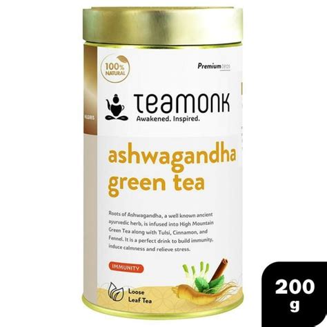 Teamonk Ashwagandha Green Tea 200 G Jiomart