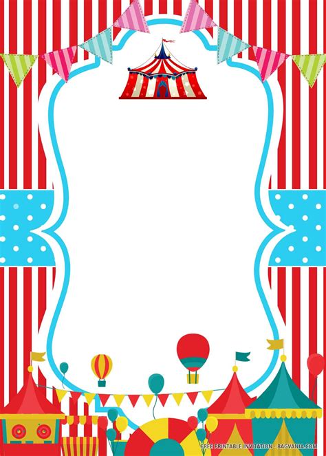 Free Printable Invitations Carnival Party
