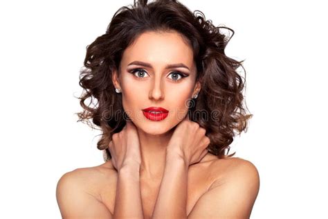 Beautiful Nude Fashion Female Model With Professional Makeup Stock Image Image Of Adult Brown