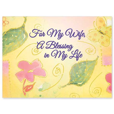 For My Wife A Blessing In My Life Birthday Card For Wife