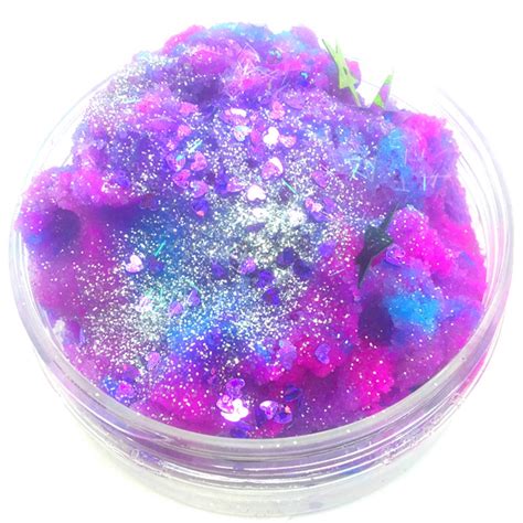 60ml 100ml Colorful Galaxy Cloud Mixing Fluffy Slime Putty Stress