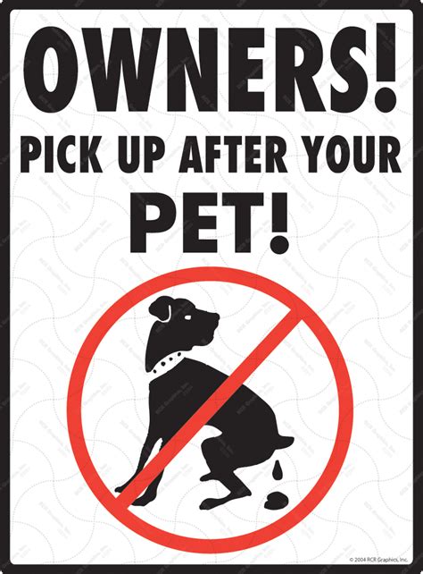 Signswithanatttiude Pick Up After Your Dog Poop Signs